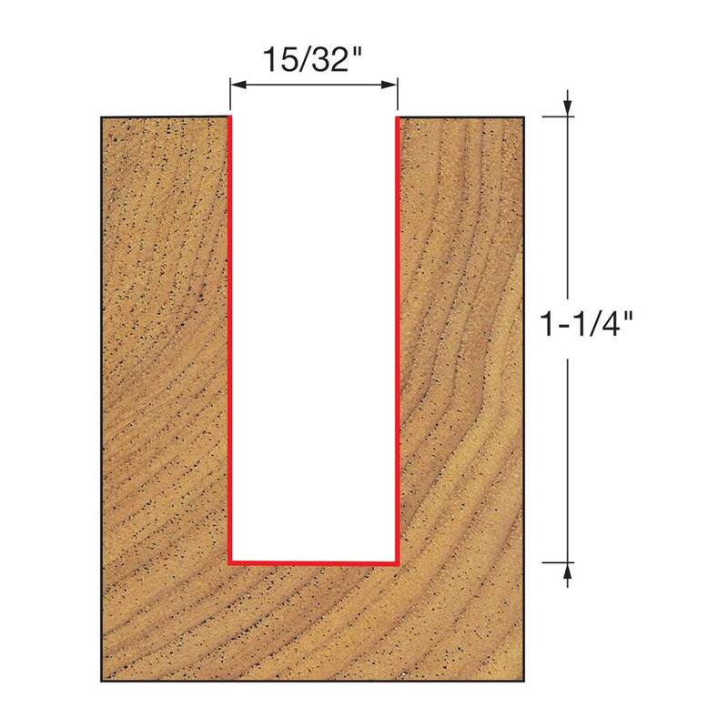 DIABLO 1/2 pulgada Broca Recta para Plywood de Medida Reducida - DR12114
