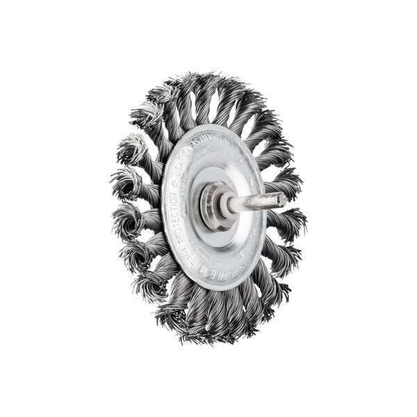 Pferd Mtd Knot Wheel, .020CSWire, 1/4" Shnk, 4 - 82920