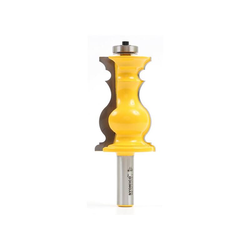 Moldura de silla Yonico 2-11/16 pulgadas Longitud y 1/2 pulgadas Vástago Broca de enrutador con punta de carburo - 16169