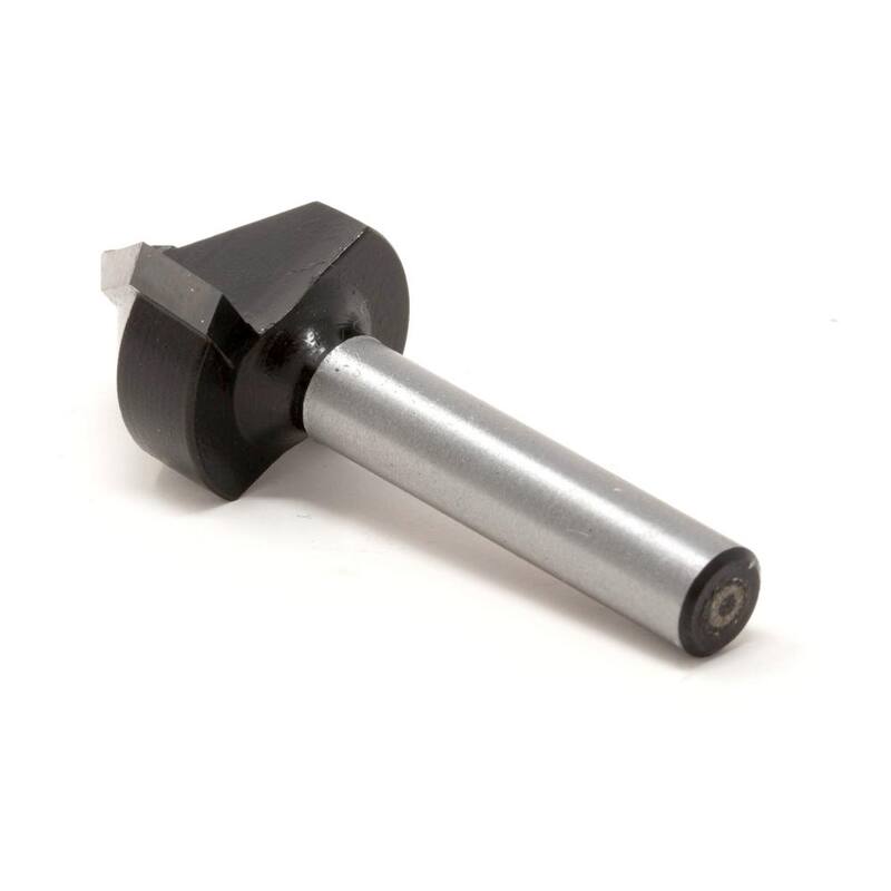 Broca para router con punta de carburo de 3/4 pulgadas y ranura en V con vástago de 1/4 de pulgada - RB304VG