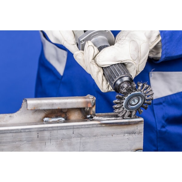 Pferd Mtd Knot Wheel, .020CSWre, 1/4"Shnk, 3-1/4 - 82947