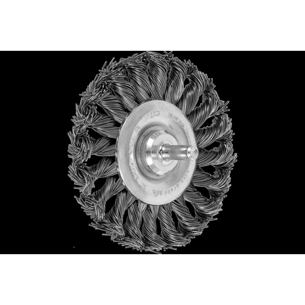 Pferd Mtd Knot Wheel, .020CSWre, 1/4"Shnk, 3-1/4 - 82947