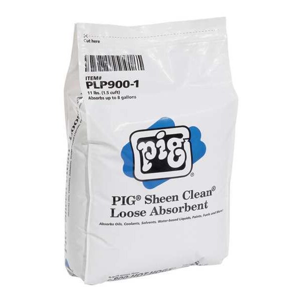 Pig Sheen Clean Loose Absorbent, 10 lb, PK50 - PLP900-50