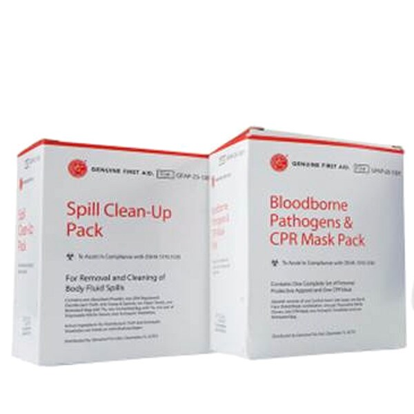 Genuine First Aid Bloodborne Pathogens and CPR Mask Pack - 9999-2313-1