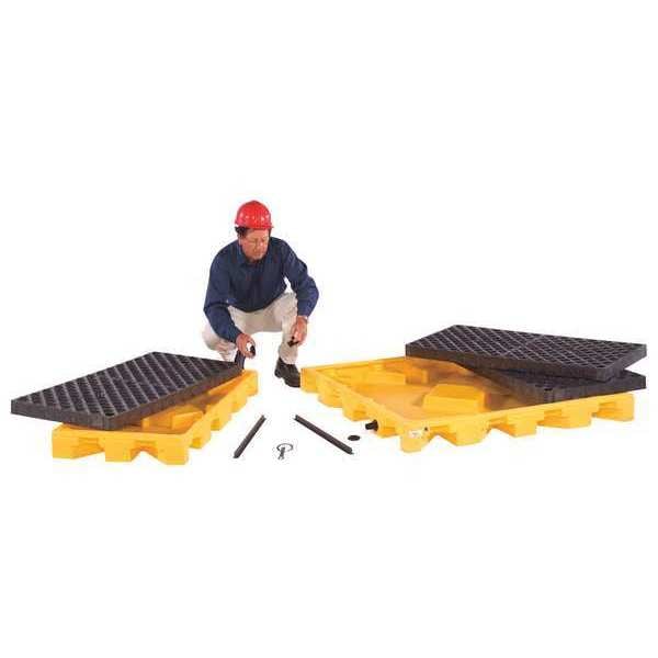 Ultratech Spill Deck, 44 gal Spill Capacity, 4 Drums, 6,000 lb Load Capacity, Polyethylene - 1072