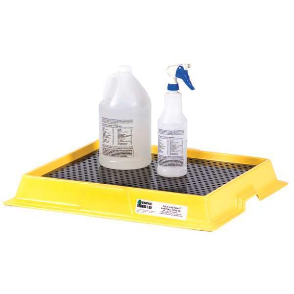 Enpac Spill Tray, 2.5 gal., Black/Yellow - 5248-YE