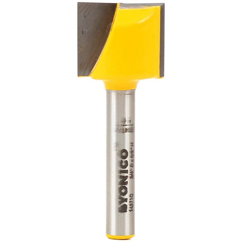 Yonico Bottom Cleaning 3/4 pulg. Dia. 1/4 pulg. Fresa con punta de carburo en vástago - 14971q