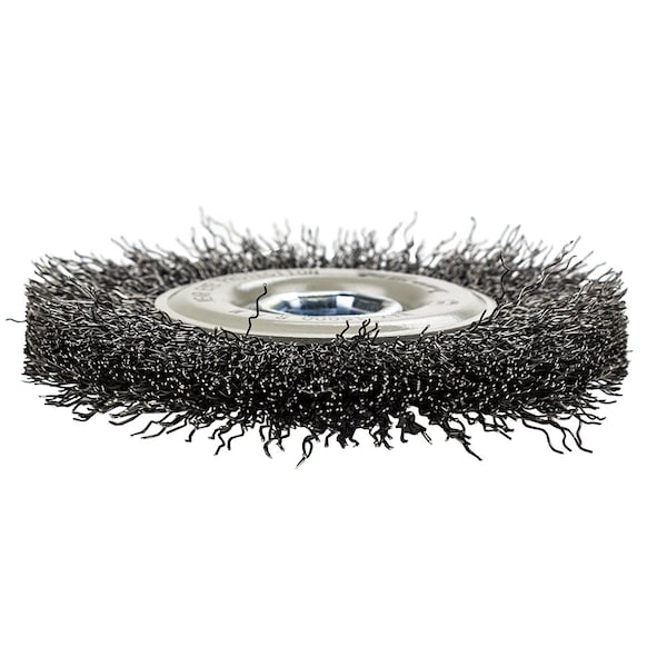 Forney Command PRO Wire Wheel, Crimped, 4 in x .014 in x 5/8 in-11 - 72100
