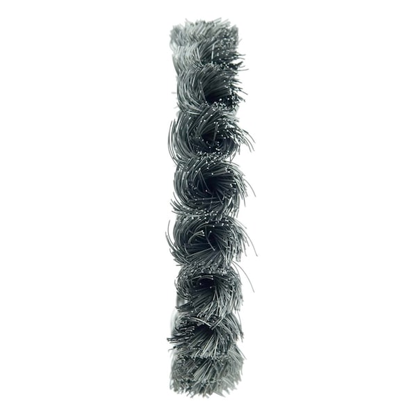 Weiler 4" Standard Twist Knot Wire Wheel, .0118" Steel Fill, 1/2"-3/8" - 8034