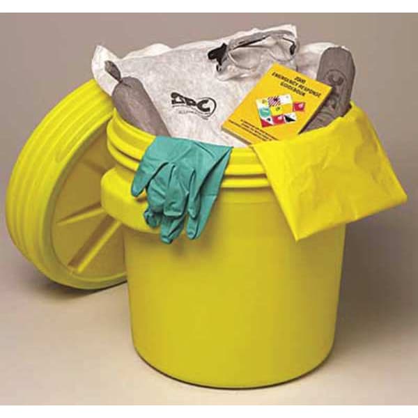 Brady Spill Kit Refill, 17 gal Volume Absorbed per Kit, 20 gal Capacity, Refill, Green - SKH20-R