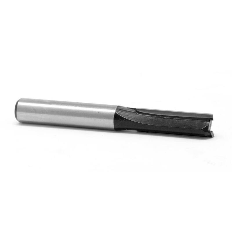 Broca para router de carburo de tungsteno de 1/4 de pulgada, de corte recto de 2 flautas con vástago de 1/4 de pulgada y longitud de corte de 3/4 de pulgada - RB101FF