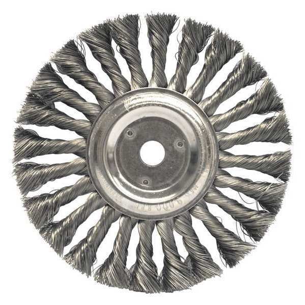 Weiler 7" Standard Twist Knot Wire Wheel .014" Steel Fill 5/8" Arbor Hole - 08835