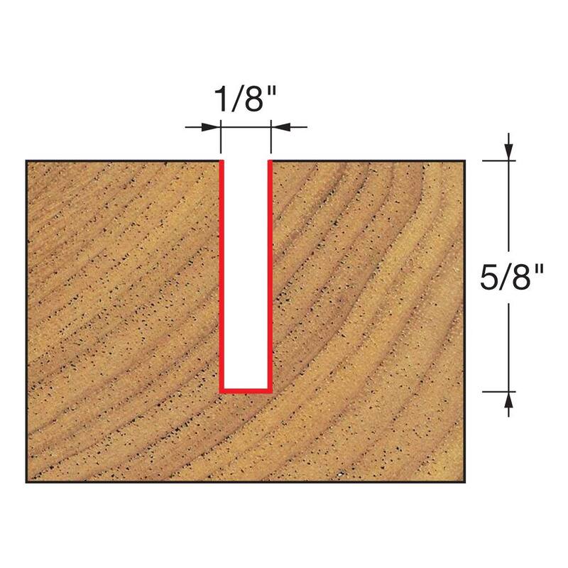 Broca recta de una sola flauta de 1/8 de pulgada - DR03120