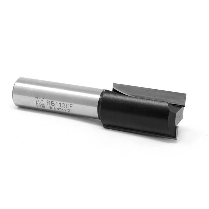 Broca recta de carburo con punta de 2 flautas de 3/4 de pulgada y mango de 1/2 de pulgada - RB112FF