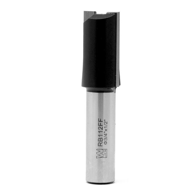 Broca recta de carburo con punta de 2 flautas de 3/4 de pulgada y mango de 1/2 de pulgada - RB112FF