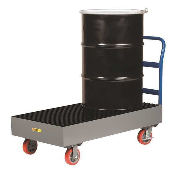 Little Giant Two Drum Spill Platfrm Cart, 15-1/2 In H - SSB-5125-6PYBK