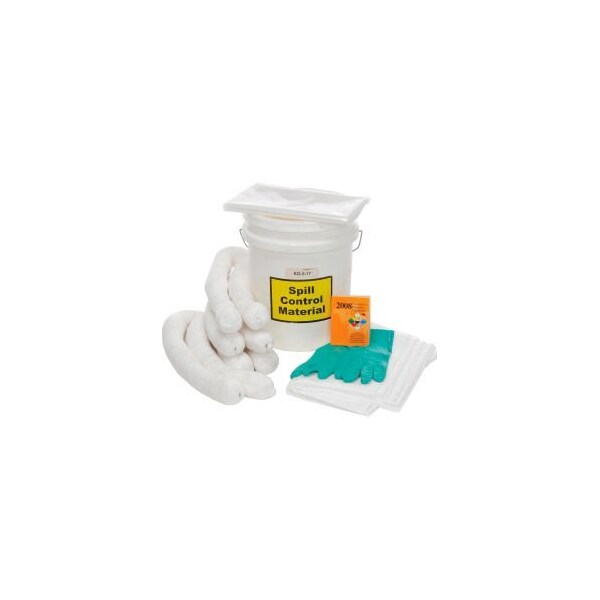 Evolution Sorbent Products Spill Response Kit Petroleum Kit, 5-Gallon - KO-5-17