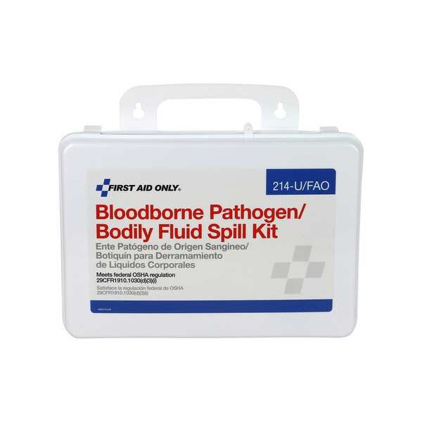First Aid Only Spill Kit, 21 g Volume Absorbed per Kit, Not Applicable Capacity, Carrying Case, White - 3XKW9