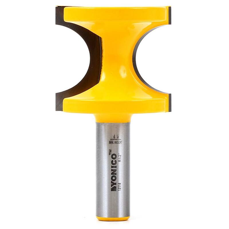 Yonico Bullnose 1 in. Bead 1/2 in. Shank Carbide Tipped Router Bit - 13118