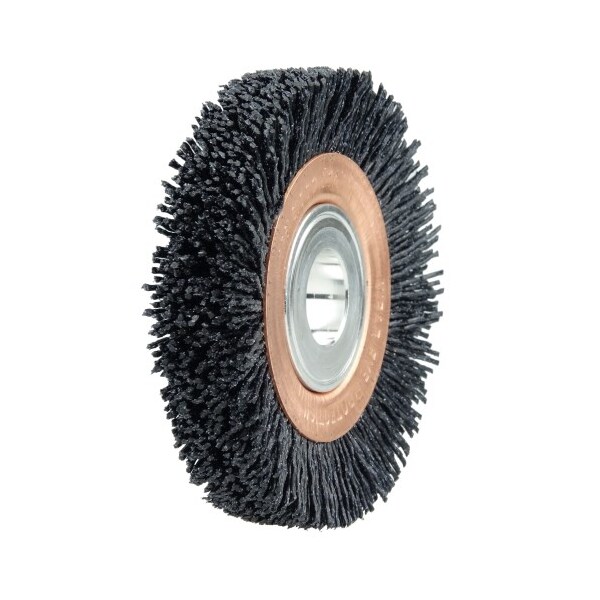 Weiler Burr-Rx 3" Narrow Face Wheel, .026/120CG Crimped Fill, 5/8"-1/2" - 31240