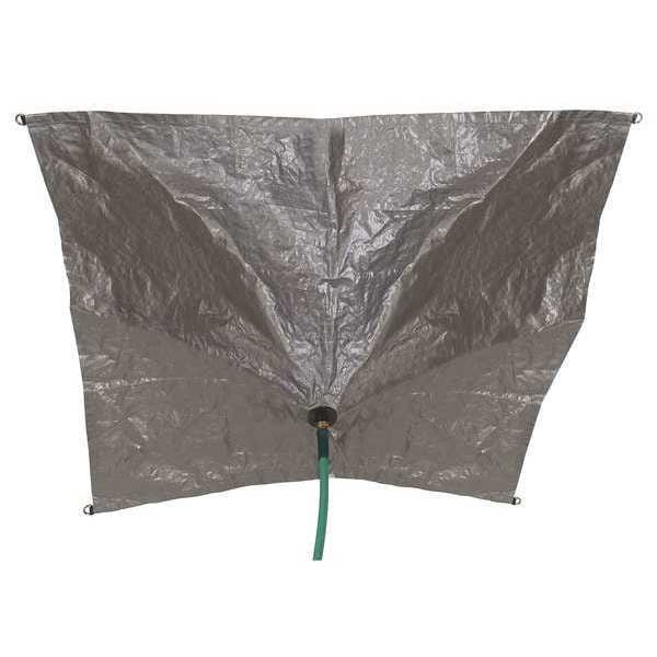 Zoro Select Tarpaulin, Drainage, Cut Size 5x5Ft - 3ZRU3