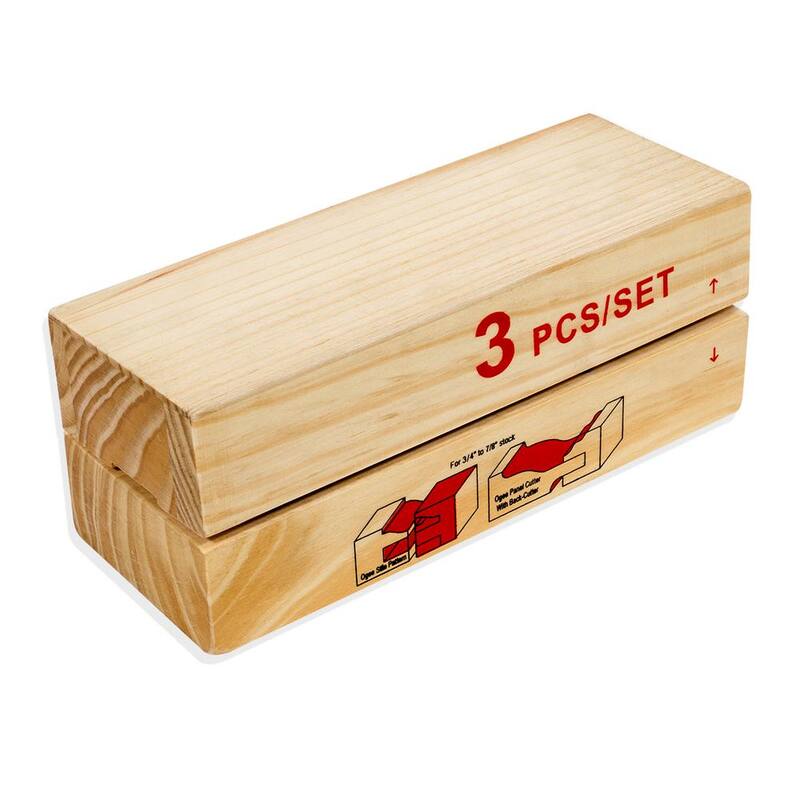 Juego de 3 piezas de fresas de carburo con perfil Stark Ogee Stile and Rail - 32202-H