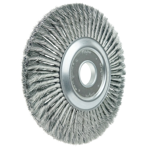 Weiler 12" Standard Twist Knot Wire Wheel .016" Steel Fill 2" Arbor Hole - 9530
