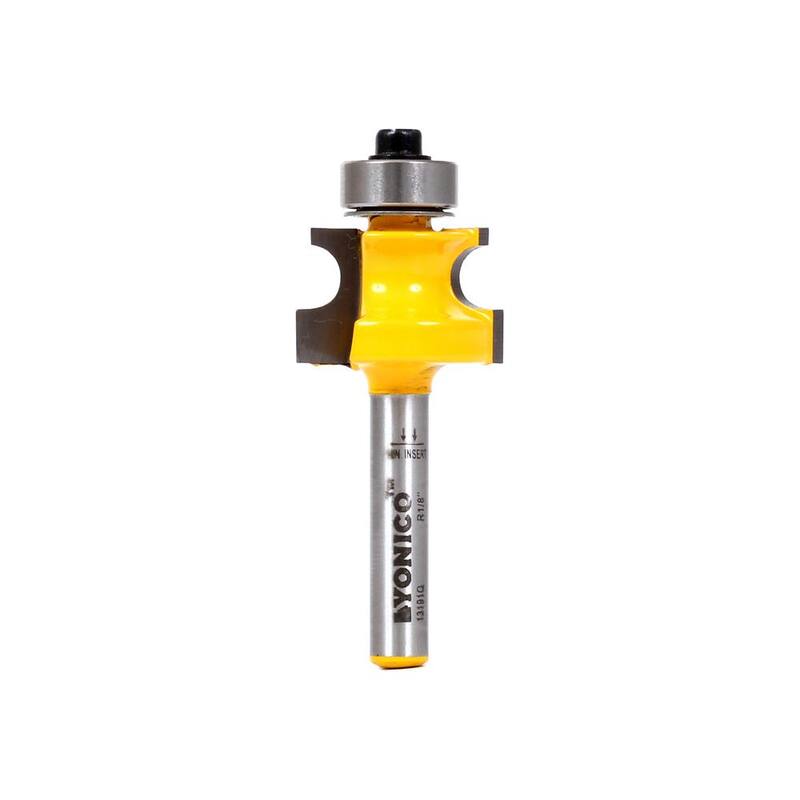 Yonico Bullnose Bead 1/4 in. Broca para router con punta de carburo de 1/4 de pulgada - 13191q