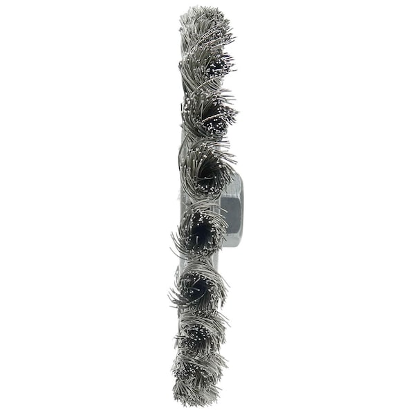 Weiler 6" Standard Twist Knot Wire Wheel, .016" Fill, 5/8"-11 UNC Nut - 8346