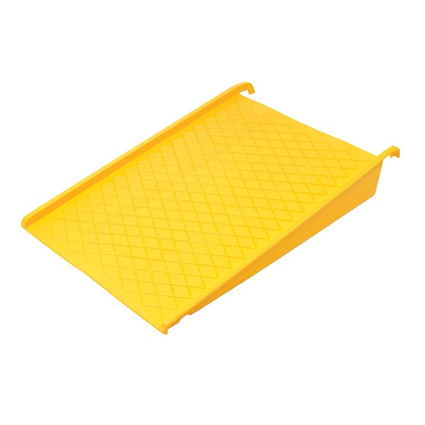 Eagle Mfg Spill Containment Poly Pallet Ramp, 45-1/2L x 32W, Yellow - 1689