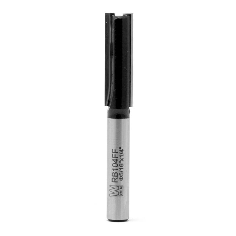 Broca de enrutador de punta de carburo recta de 5/16 pulg. con 2 flautas y vástago de 1/4 pulg. - RB104FF