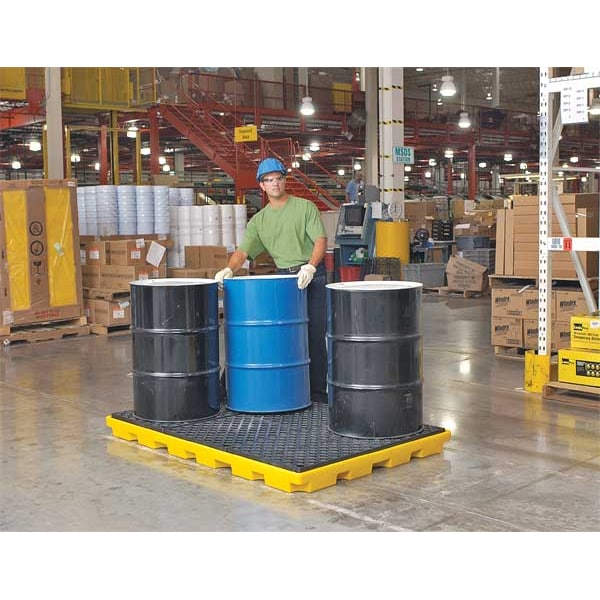 Ultratech Spill Deck, 75 gal Spill Capacity, 8 Drums, 12,000 lb Load Capacity, Polyethylene - 1075