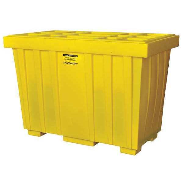 Eagle Mfg Spill Kit, 220 gal Volume Absorbed per Kit, 220 gal Capacity, Box, Yellow - 1625K