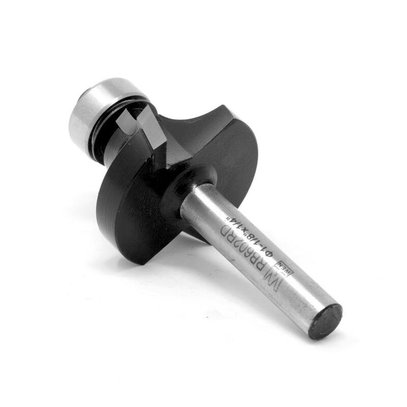 Broca de router con punta de carburo para redondear de 1-1/8 pulgadas con vástago de 1/4 de pulgada - RB602RD
