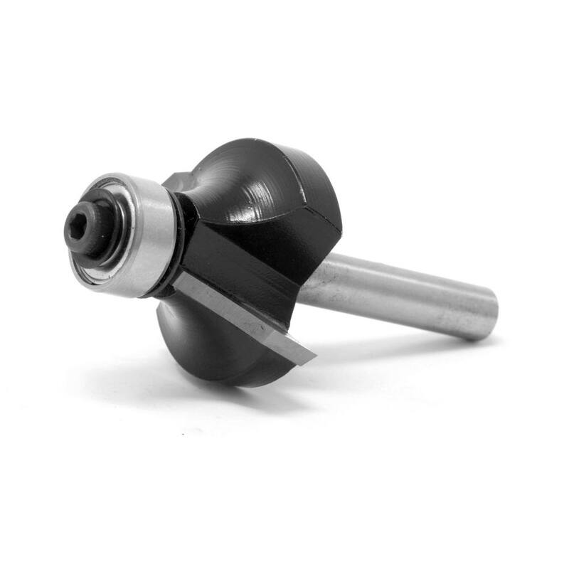 Broca de router con punta de carburo para redondear de 1-1/8 pulgadas con vástago de 1/4 de pulgada - RB602RD