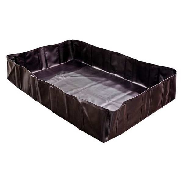 Enpac Spill Berm, 15 ft.Lx15 ft.Wx2 ft.H, Black - 48-15152-BK-SS