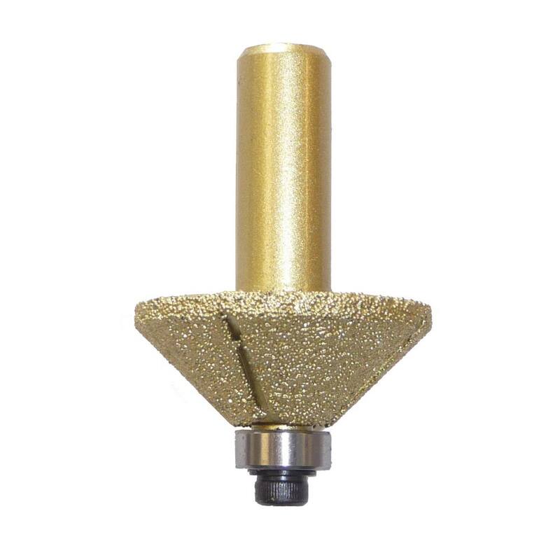 Broca de enrutador de diamante soldado a Monster E16 bisel de 1/2 pulgada - RBQL034616