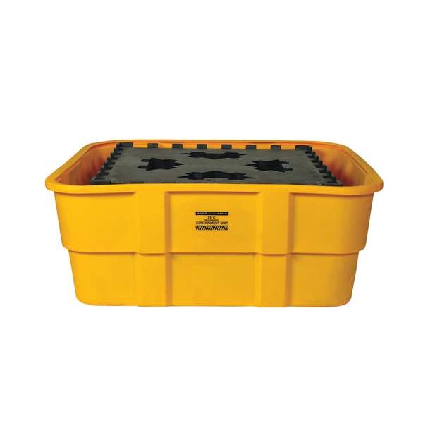 Eagle Mfg Spill Pallet, 400 gal Spill Capacity, 0 Drums, 10,000 lb Load Capacity, Polyethylene - 1680