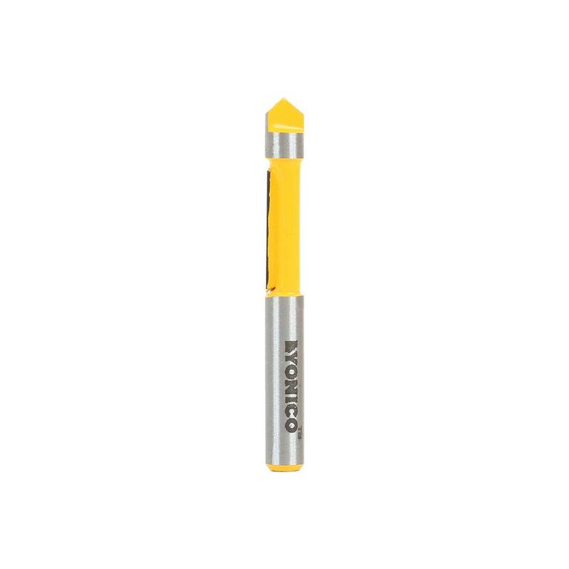 Fresa de Router con Punta de Carburo de 3/4 pulgadas de Largo x 1/4 pulgadas de Vástago - 14174q