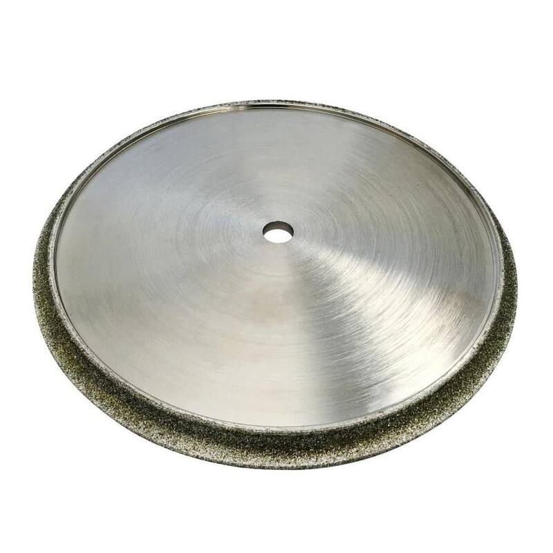 Ruedas perfiladoras de diamante electroplateado en forma de Ogee de 8 pulgadas para albañilería para sierras de azulejo, grano #40/50, solo húmedo, con eje de 5/8 pulgadas - PW08OGEEA5_THD.