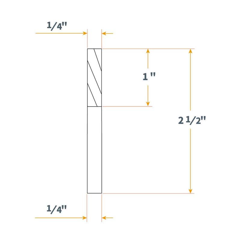 Broca de enrutador espiral de carburo sólido con vástago de 1/8 pulgadas x 1/4 pulgadas y corte ascendente, para CNC y herramienta de enrutador, casquillo de enrutador (paquete de 5) - 73003-P5N