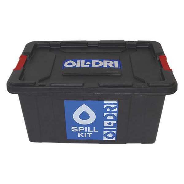 Oil-Dri Spill Kit, 11 gal Volume Absorbed per Kit, 15 gal Capacity, Lab Pack, Yellow - L91415