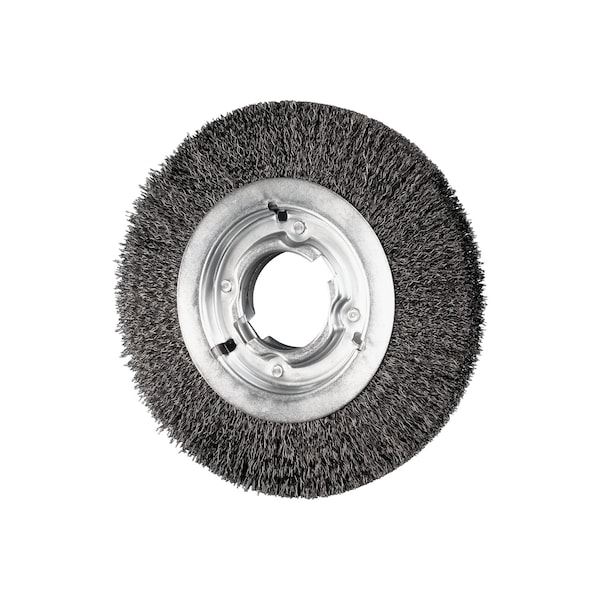 Pferd 8" Crimped Wire Wheel - Medium Face - .014 CS Wire, 2" Keyed A.H. - 81128