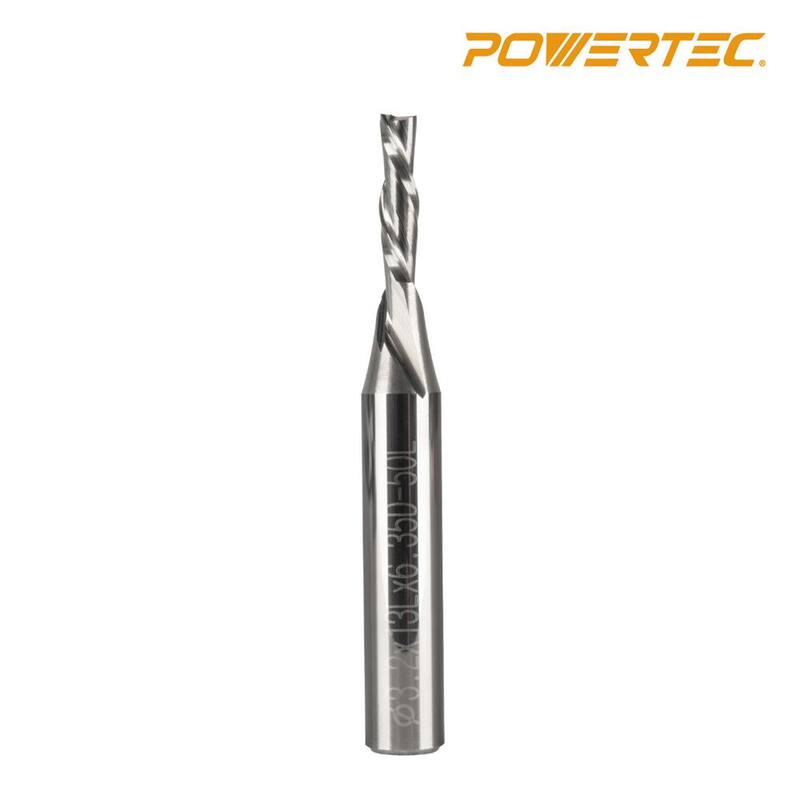 Broca Espiral con Corte Descendente de 1/4 de Pulgada, Diámetro de Corte de 1/8 de Pulgada y Longitud de Corte de 1/2 de Pulgada de Carburo Sólido - 73001