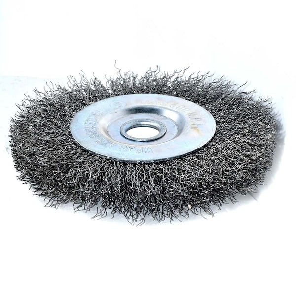 Superior Steel 6" Wire Wheel 1/2" Bore Coarse - 6000 RPM - S1804