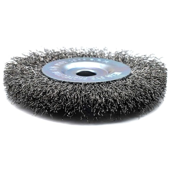Superior Steel 6" Wire Wheel 1/2" Bore Coarse - 6000 RPM - S1804