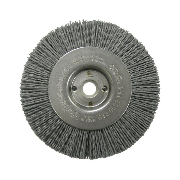 Weiler 4" Narrow Face Nylox Wheel, .022/320SC Crimped Fill, 1/2"-3/8" - 31104