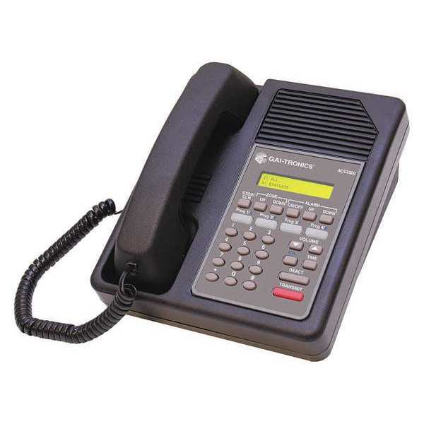 Hubbell Gai-Tronics Access Control Center Deskset, Black - ACC2500
