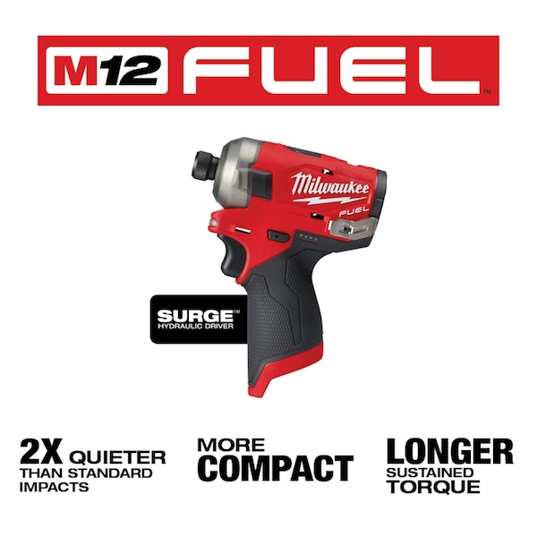 Milwaukee Tool M12 FUEL SURGE 1/4" Hex Hydraulic Driver Bare Tool - 2551-20