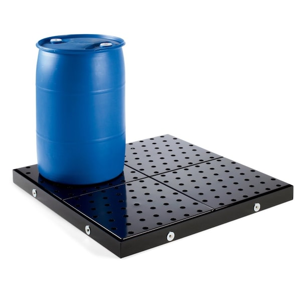 Pig PIG 4-Drum Steel Modular Spill Deck 51.5" L x 51.5" W x 4" H - PAK644